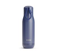 Zoku Bouteille avec revêtement en poudre 500 ml, isolation sous vide à double paroi, bleu marine
