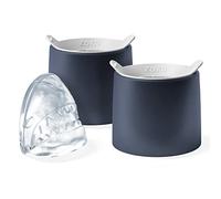 Zoku Le moule à glaçons en forme de requin contient 2 moules à glaçons en forme de requin pour cocktail, fêtes, gin tonics amusants, fêtes de jardin, barbecues, repas en plein air