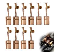 Zolara 10 Pièces Balais de Charbon, Compatible avec Makita DDF456, DHP456, DTD146, BDF452, pour CB448, CB440, CB436, Charbons de Rechange pour Outils Electriques, Pièces de Rechange pour Coupe-Bordure