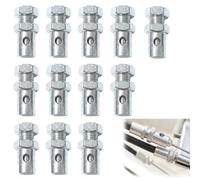Zolara 12 Pièces Serre-Câble D'accélérateur Universel, Câble de Frein D'accélérateur 1/8, Diamètre de 2,1 mm, Adapté Aux Tracteurs de Jardinage, Scooters, Pièces de Moto, Argenté