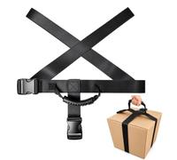 Zolara Sangle de Transport avec Poignée, Sangle de Transport pour Charges Lourdes, Courroie de Transport, Ceinture de Déménagement Réglable, en Forme de Croix, pour Boîtes, Bagages, Courses