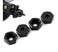 Zolikar Lot de 4 adaptateurs de moyeu hexagonal de 8 mm à 12 mm en alliage d'aluminium pour 1/16 Losi Mini-B 1/18 Mini-T 2.0 Voiture tout-terrain RC camion