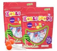 Zollipops Clean Teeth Lollipops, pastèque, 175,8 g - Profitez d'une saveur rafraîchissante de pastèque avec des bienfaits sans sucre pour un sourire sain