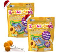 Zollipops Clean Teeth Lollipops, pêche, 175,8 g