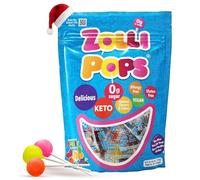 Zollipops Clean Teeth Lollipops - Saveurs assorties 170 g - Bonbons anti-carie, sans sucre pour un sourire sain - Idéales pour les enfants, les diabétiques, les végétaliens et les régimes cétogènes