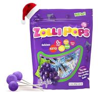 Zollipops Clean Teeth Pops, Anti Cavity Lollipops, Grape, 15 Count by Zollipops
