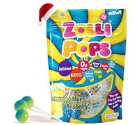 Zollipops Limonade et framboise bleue - Un duo rafraîchissant de sucettes aromatisées à la limonade et à la framboise bleue, sac de 150 ml