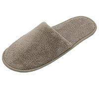 ZOLLNER 10 Paires de Pantoufles, Dames et Messieurs, Taille Universelle, Marron