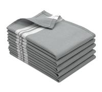ZOLLNER 5 Ensemble de torchons 100% Coton, 50x70 cm, Gris.