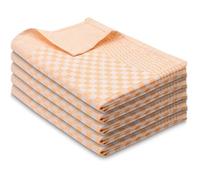 ZOLLNER 5 pièces de torchons en 100% Coton, 46x70 cm, Orange