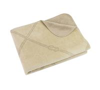 ZOLLNER Couverture Douillette Moelleuse 150 x 200 cm - Couverture de canapé Douillette et Douce en Fango - Lavable à 40 °C - Tissu mélangé Respirant - qualité hôtelière - certifiée Oeko Tex®
