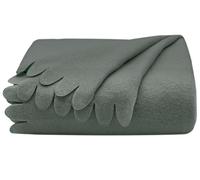 ZOLLNER Couverture en Polaire 100% Polyester, 130x170 cm, Anthracite