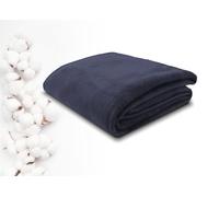 ZOLLNER Doudou 150 x 200 cm Coton mélangé 425 g/m² Marine