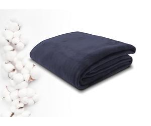 ZOLLNER Doudou 150 x 200 cm Coton mélangé 425 g/m² Marine