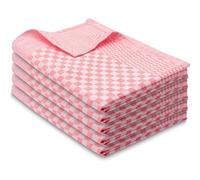 ZOLLNER Ensemble de 5 torchons 100% Coton, 46x70 cm, Rouge.