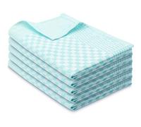 ZOLLNER Ensemble de 5 torchons de Cuisine 100% Coton, 46x70 cm, Bleu.