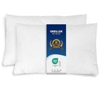 ZOLLNER Lot de 2 Coussins - Made in Europe - Remplissage Polyester - Housse en Tissu mélangé - Lavable à 95°C - 40x60 cm - qualité hôtel - certifié Oeko Tex®