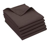 ZOLLNER Lot de 5 torchons en Coton - 50x70 cm - torchons de Cuisine Ultra-absorbants et résistants - lavables jusqu'à 60 °C - Couleur Marron - qualité Professionnelle - certifiés Oeko-Tex®