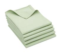 ZOLLNER Lot de 5 torchons en Coton de 50x70 cm - Super absorbants et Robustes - lavables jusqu'à 60°C - Vert - qualité gastronomique - certifiés Oeko Tex®