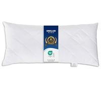 ZOLLNER Oreiller Confortable - 40 x 90 cm - avec Fermeture éclair - Garnissage en Fibres synthétiques Ajustable Individuellement - Lavable à 95 °C - Housse en Coton mélangé - Qualité hôtelière