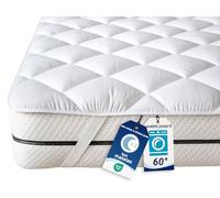 ZOLLNER Protège-Matelas 140x200 cm - Surmatelas avec élastiques Pratiques aux Coins - Convient aux Personnes allergiques - Polyester - Lavable jusqu'à 60 °C - Qualité hôtelière