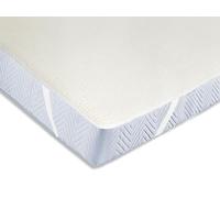 ZOLLNER Protège-Matelas en 160x200 cm - Surmatelas avec élastiques Pratiques aux Coins - Convient aux Personnes allergiques - Coton - Lavable à 95°C - qualité hôtelière