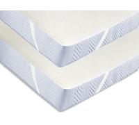 ZOLLNER Set de 2 protège-Matelas en 80x200 cm- Topper avec élastiques d'angle Pratiques - Convient aux Personnes allergiques - Coton - Lavable à 95°C - qualité hôtelière