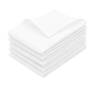 ZOLLNER Set de 5 torchons, Coton, 50x100 cm, Blanc