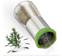 ZOLMER Moulin à piment en acier inoxydable et verre | Coupe-épices - Coupe-piment pour épices grossières et piment - Moulin à épices - Avec couvercle de protection des arômes