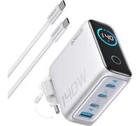 Zolo Chargeur Usb C 140 W, Adaptateur 4 Ports Rapide Et Compact, Technologie Gan, Contrôles Tactiles Intuitifs, Iphone Séries 15/16, Samsung, Macbook Air/Pro, Pixel, Airpods Et Autres[Z918]