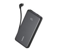 Zolo Power Bank 10000 mAh 22,5 W Banque d'alimentation à Charge Rapide avec câble USB-C intégré [Certificat CCC]