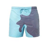 Zoloyo Short de plage pour homme qui change de couleur - Séchage rapide - Taille élastique