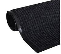 ZOLTA Paillasson Extérieur et Intérieur - Tapis Entree Antidérapant - Anti-Salissures Lavable - Tapis d'entrée de Chaussure - Tapis de Porte d'entrée - Noir - 80x120cm