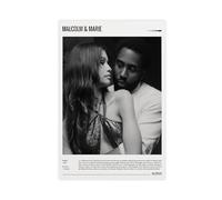 ZOLULA Malcolm et Marie - Poster du film sur toile pour décoration murale de salon, chambre à coucher, style sans cadre, 20 x 30 cm