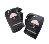 ZOLULA Manchons Vélo Guidon Manchons de poignée de Guidon de Moto et Scooter, imperméables, Coupe-Vent, Gants de Guidon de Moto, épais et Chauds for l'hiver (Color : Umbrella Black, Size : M)