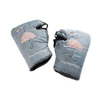 ZOLULA Manchons Vélo Guidon Manchons de poignée de Guidon de Moto et Scooter, imperméables, Coupe-Vent, Gants de Guidon de Moto, épais et Chauds for l'hiver (Color : Umbrella Gray, Size : M)