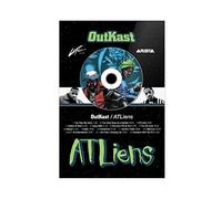ZOLULA OutKast Plaque de l'album « ATLiens » - Poster de musique hip-hopRap sur toile pour décoration de chambre à coucher, bureau, chambre, cadeau sans cadre, 30 x 45 cm