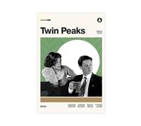 ZOLULA Poster de la série télévisée rétro moderne Twin Peaks (1) - Art mural - Décoration murale pour salon, chambre à coucher - Style sans cadre - 40 x 60 cm