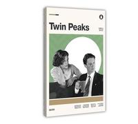 ZOLULA Poster de la série télévisée rétro moderne Twin Peaks (1) - Impression sur toile - Décoration pour chambre à coucher, bureau, chambre - Cadeau - 30 x 45 cm