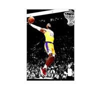 ZOLULA Poster James Lebron - joueur de basket-ball sur toile - Décoration murale pour salon, chambre à coucher - Style sans cadre - 20 x 30 cm