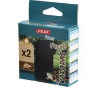 Zolux - 2 filtres Cartouche Mousse Foam Karapas pour Tortue