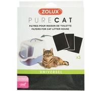 Zolux - 3 filtres pour maison de toilette Pure cat NC G