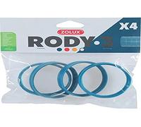 Zolux Anneaux connecteurs Tube Rody – 4 pièces Bleu Ø 6 cm pour rongeurs – ZO-206033
