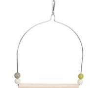 ZOLUX-Balançoire pour les oiseaux exotiques en bois avec un cadre en fer coloris multicolore Zolux - 15,5 x 1 x 19,5 cm