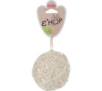 ZOLUX-Balle en rotin naturel pour le rongeur coloris beige Ehop Zolux - diamètre 10cm