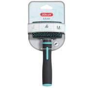 Zolux-Brosse Slicker à Picot Doux Taille M, 8 x 4.2 x 17.5 cm. Gamme ANAH. pour chiens-ZO-470804
