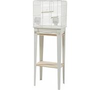 Zolux - Cage et Meuble Chic LOFT. Taille S. 38 x 24,5 x Hauteur 113cm. Couleur Blanc. - ZO-104180BLC