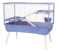 ZOLUX Cage grillagée lapin et rongeur sur pieds 2 étages - L. 99 x l. 54 x H. 92 cm - NeoLife - Zolux Bleu
