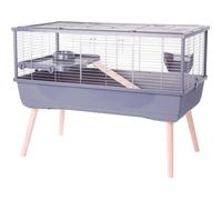 ZOLUX Cage grillagée rongeur surélevée pour cochon d'inde - 99 x 54 x 79 cm - Néolife - Gris