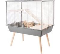 Zolux Cage surélevée Neo Muki L77,5 x P47,5 x H87 cm pour grands rongeurs gris